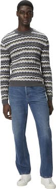 Missoni Crew Neck Sweater With Zigzag Pattern