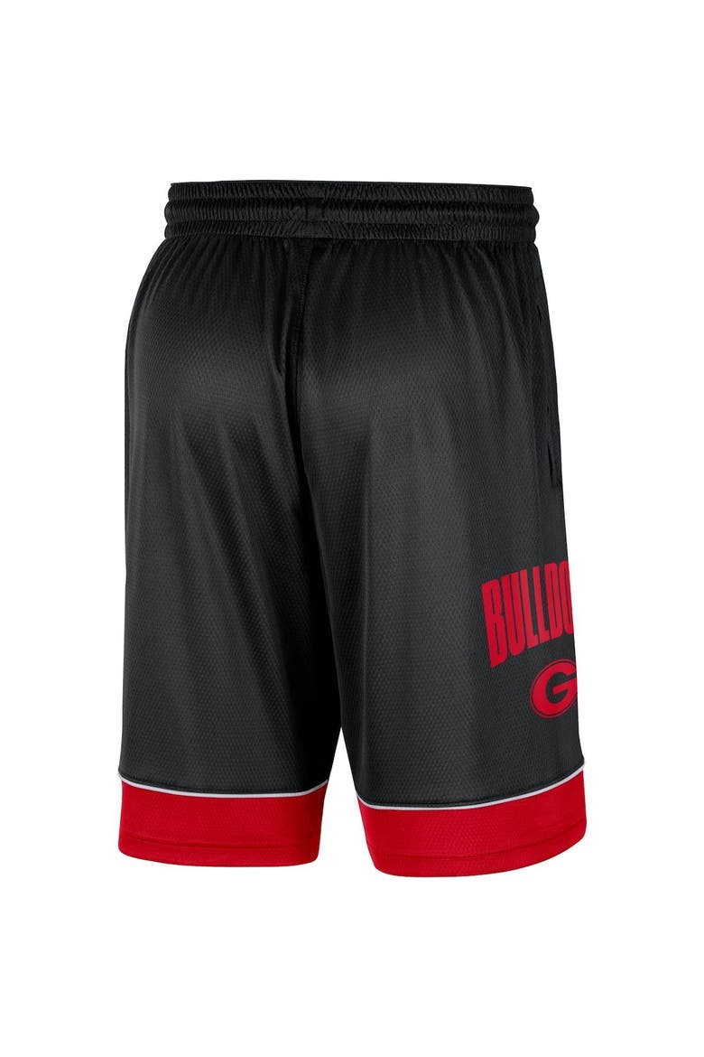 Men's Nike Black Georgia Bulldogs Fast Break Performance Shorts, Alternate, color, Black