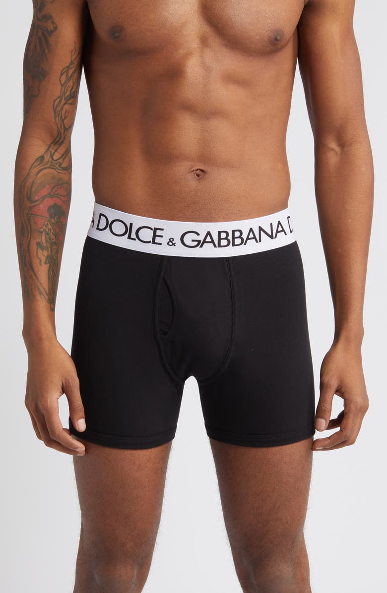 Dolce&Gabbana Long Fit Boxer Brief, Main, color, 