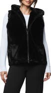 Splendid Lucia Hooded Faux Fur Vest