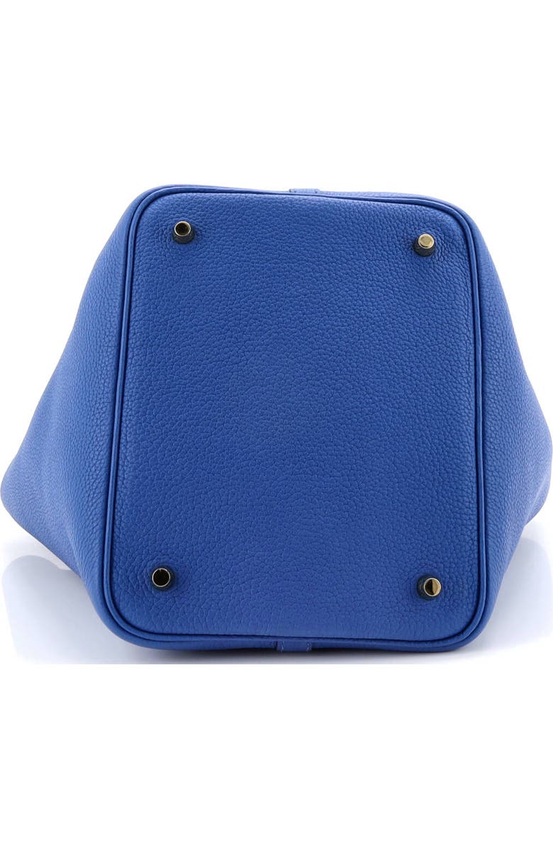 Pre-Owned Hermes Picotin Lock Bag Clemence MM, Alternate, color, Bleu France