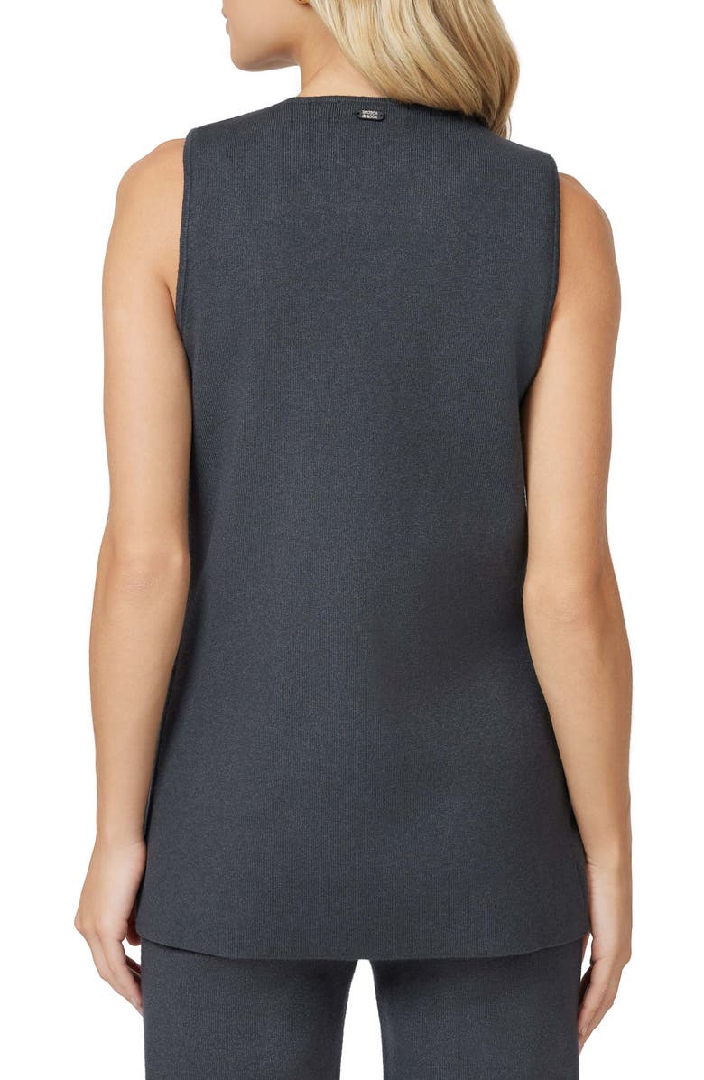 Scotch & Soda Longline Sweater Vest, Alternate, color, Charcoal Grey Heather