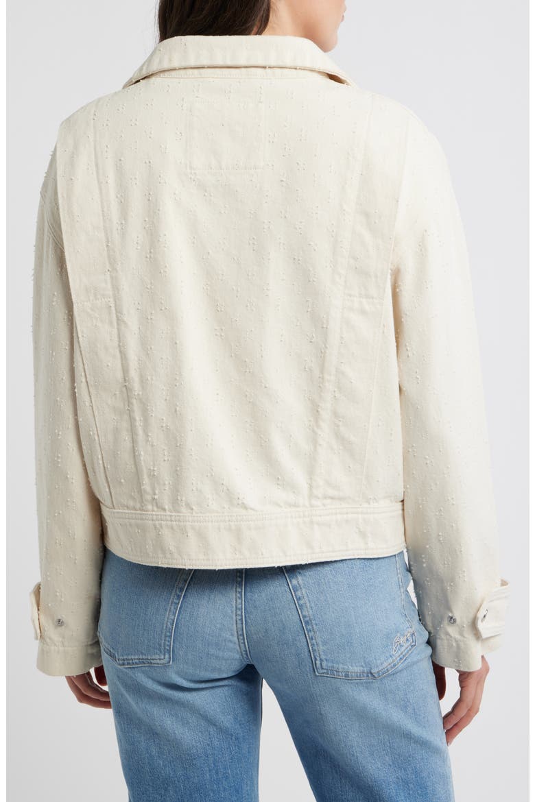 Denim Jacket, Alternate, color, SOFT CREAM