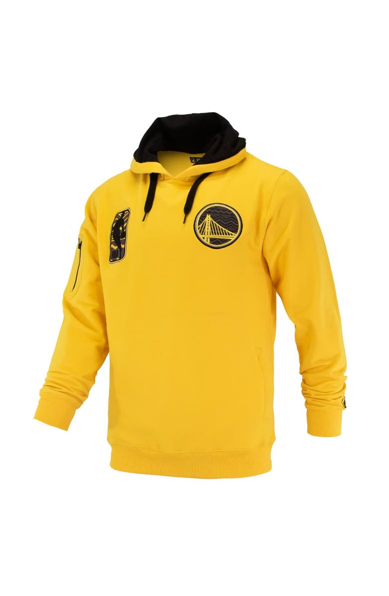 FISLL Unisex FISLL Gold Golden State Warriors Logoman Shadow Collection Pullover Hoodie, Alternate, color, Gold