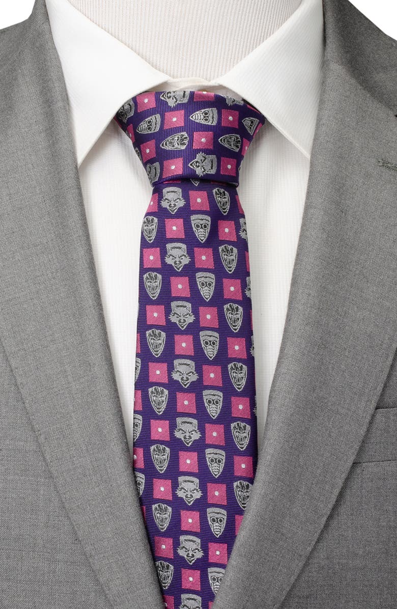 Cufflinks, Inc. Guardians of the Galaxy Silk Blend Tie, Alternate, color, Purple