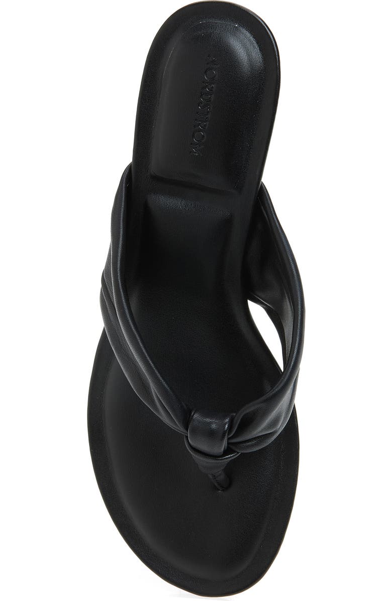 Nordstrom Selene Kitten Heel Flip Flop, Alternate, color, Black