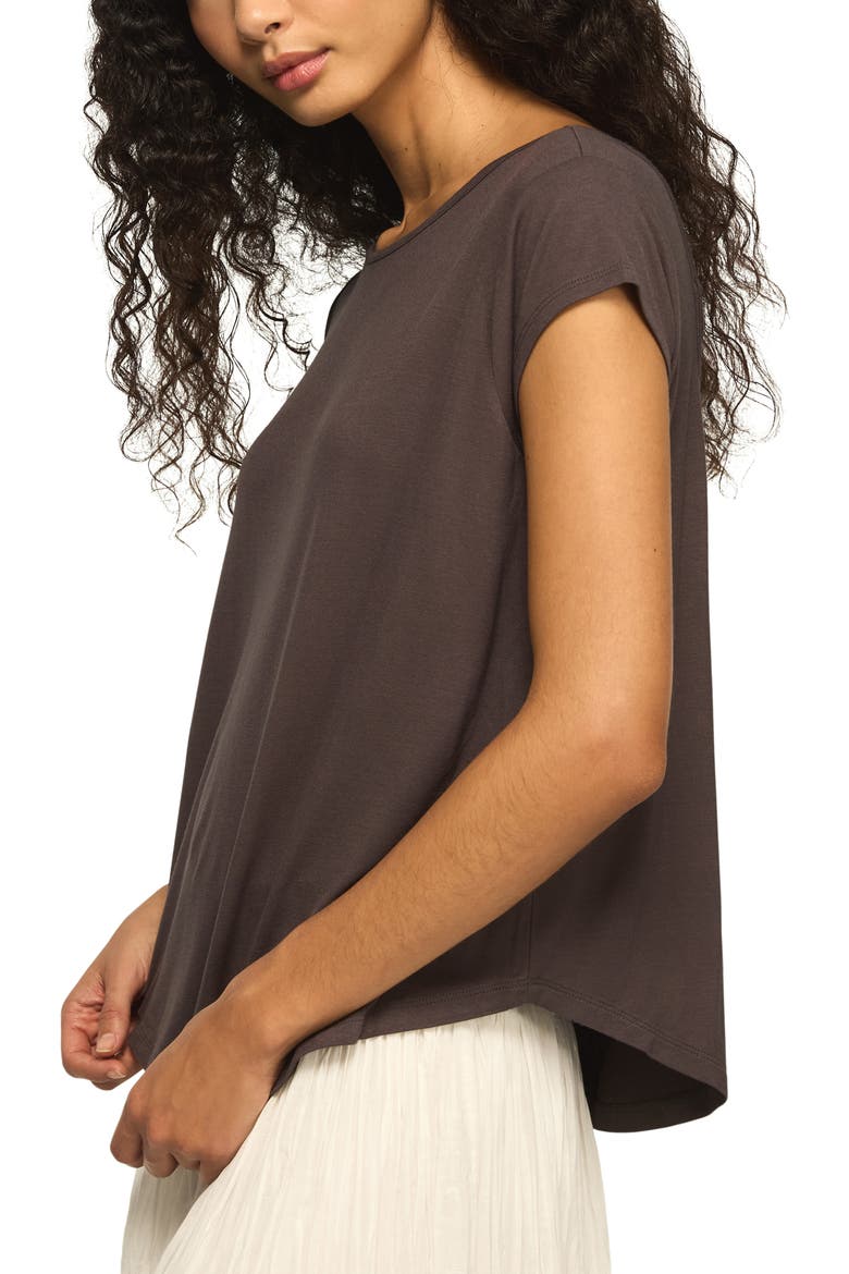 Sandwash Strappy Back T-Shirt, Alternate, color, RAVEN