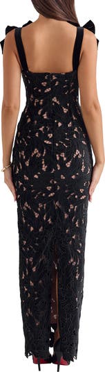 Tiff Velvet Lace Body-Con Gown
