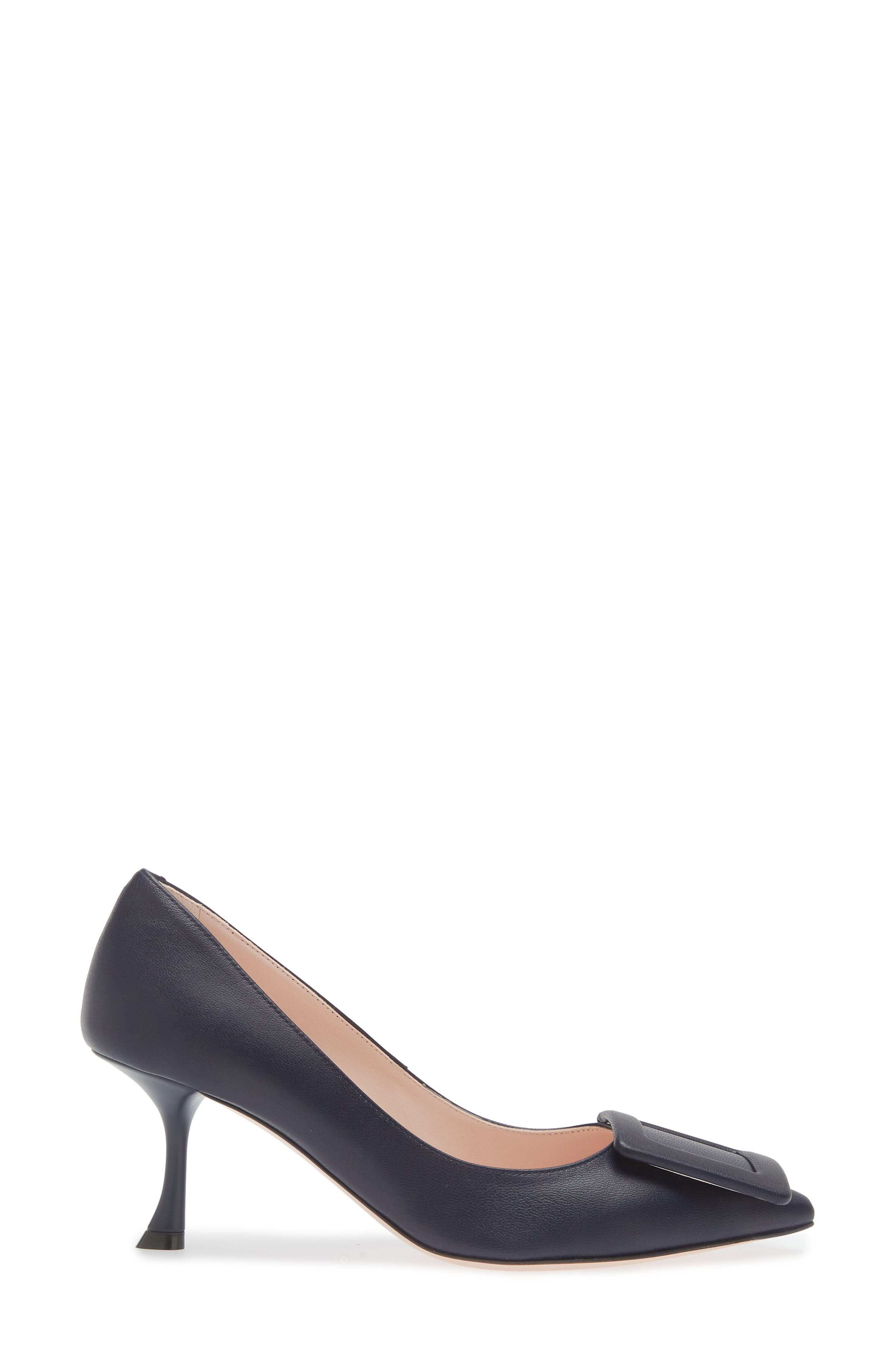Roger Vivier Viv in the City Pointed Toe Pump, Alternate, color, Blue Chiaro