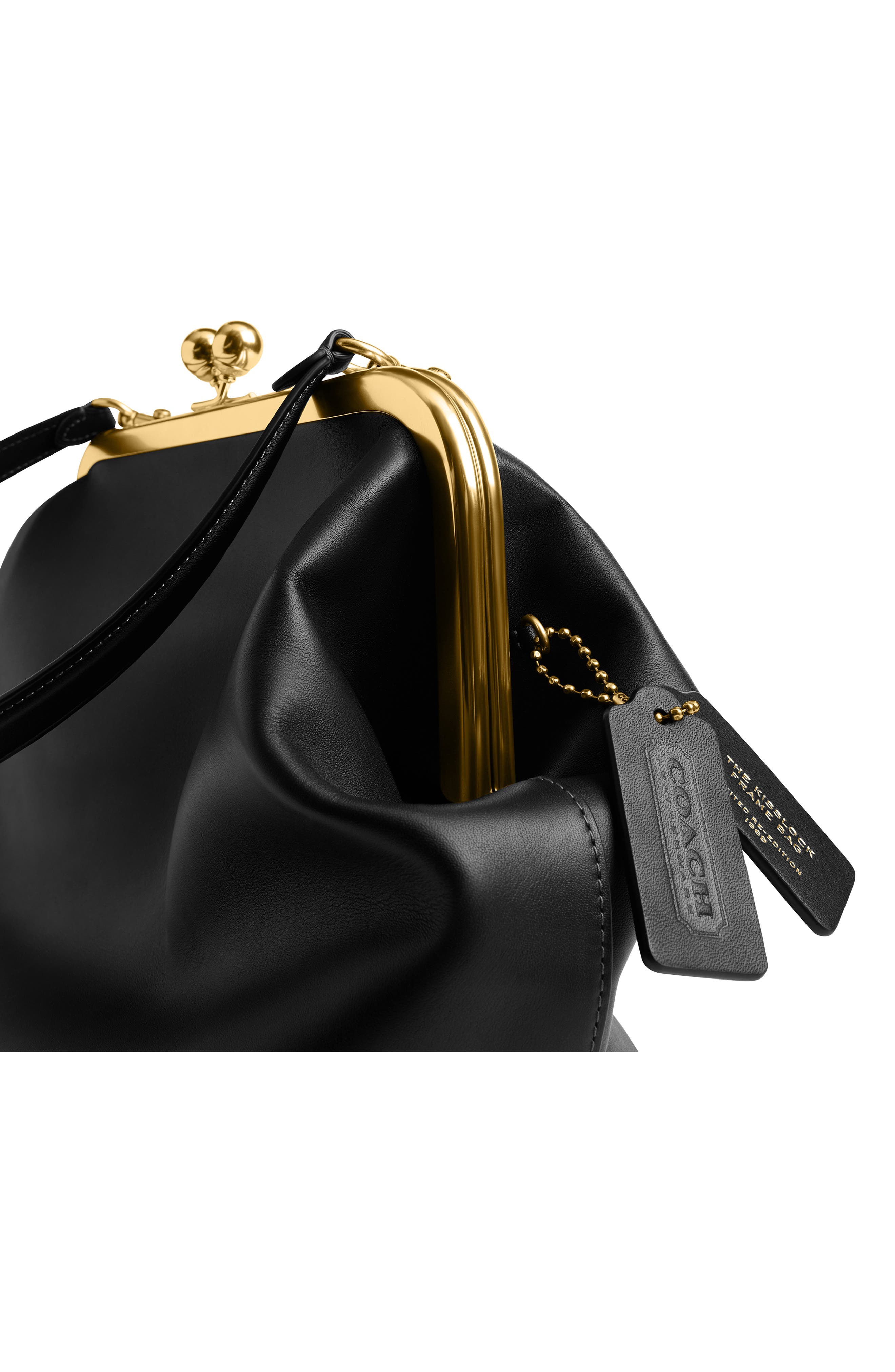 COACH Kisslock Glovetanned Leather Frame Bag (Women) | Nordstrom