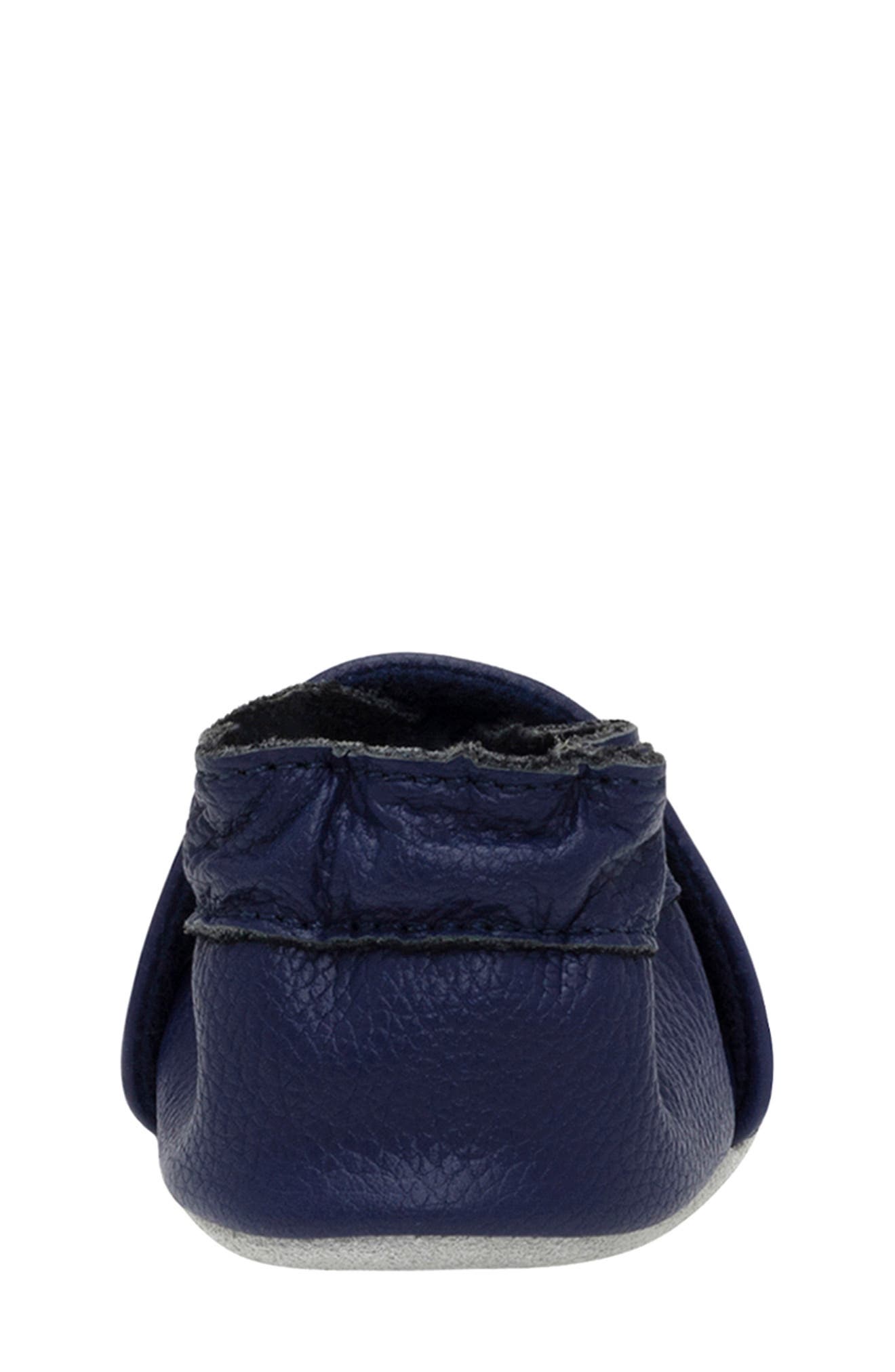 Beyond Awesome Leather Slip On, Alternate, color, NAVY