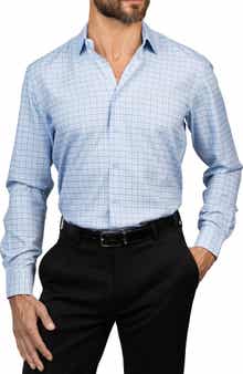 Eddie Bauer Trim Fit Plaid Dress Shirt