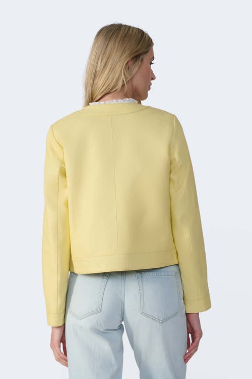 Furniq Uk Llc Margot Leather Jacket In Yellow