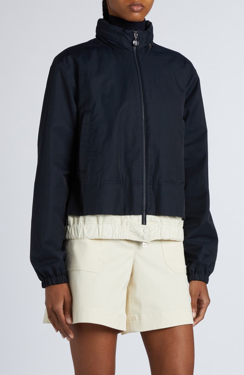 Moncler Janze Nylon Jacket, Main, color, Navy Blue