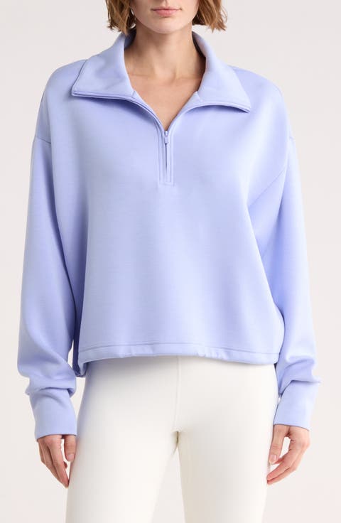 Whisper Knit Half Zip Sweatshirt