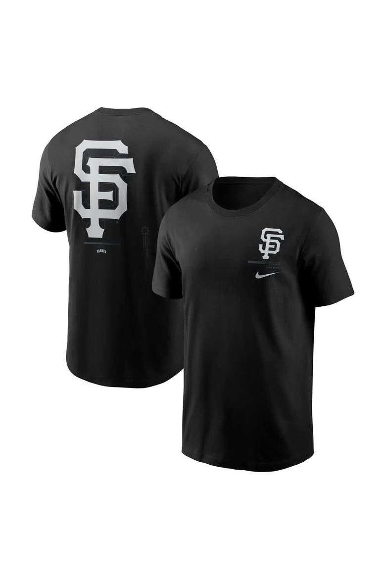 Men's Nike  Black San Francisco Giants  Lights Out Bar Loading T-Shirt, Main, color, Black