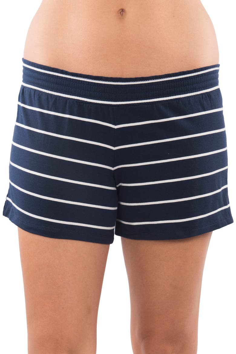 Adaline During & After 5-Piece Maternity/Nursing Sleep Set for Mom & Baby, Alternate, color, NAVY