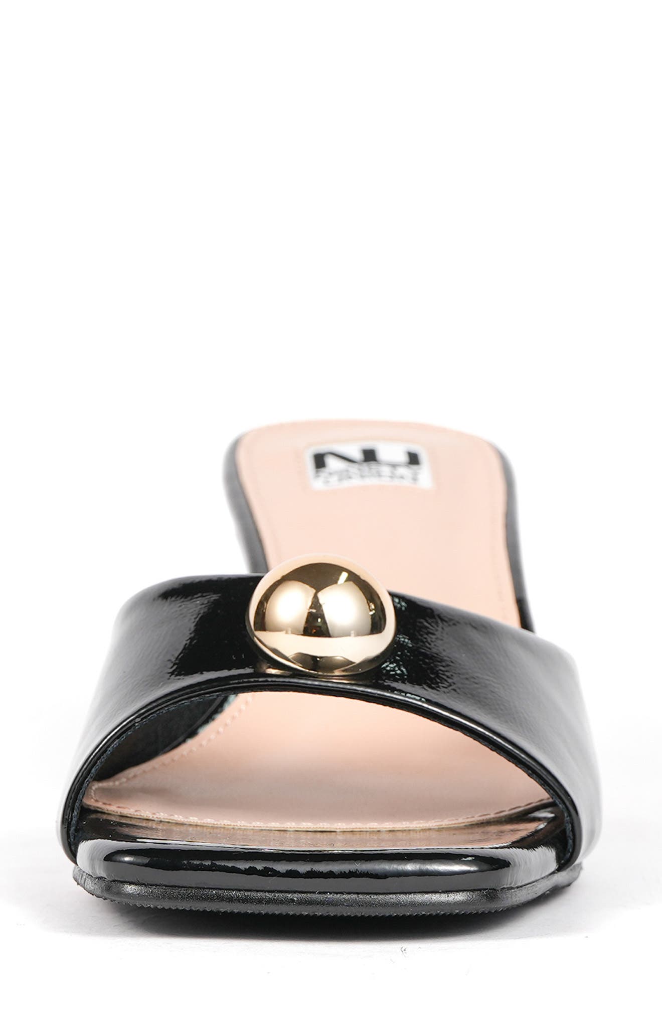 NINETY UNION Milano Orb Heel Slide Sandal, Alternate, color, Black