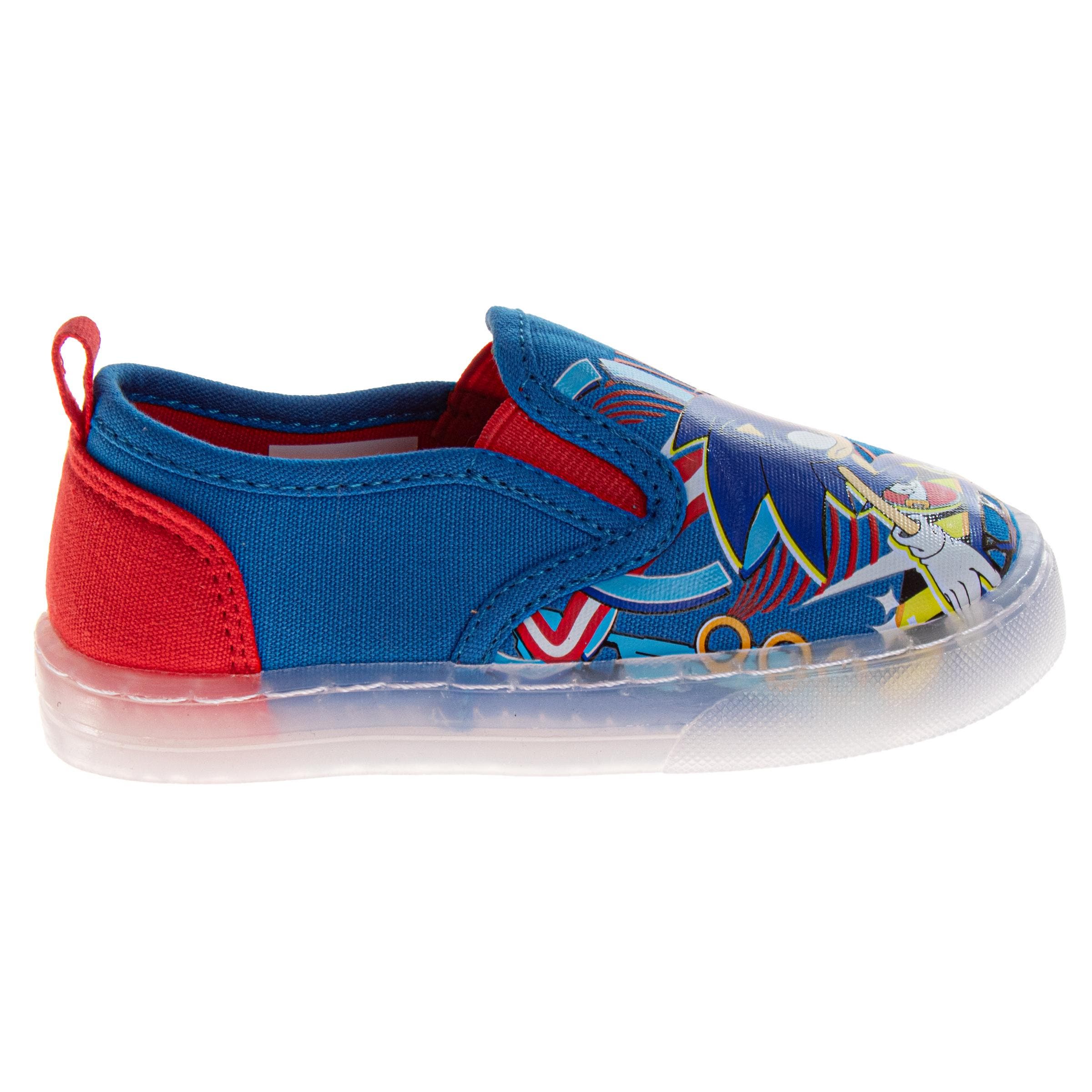 Sonic the Hedgehog Canvas SneakersLittle Kid), Alternate, color, Blue Red