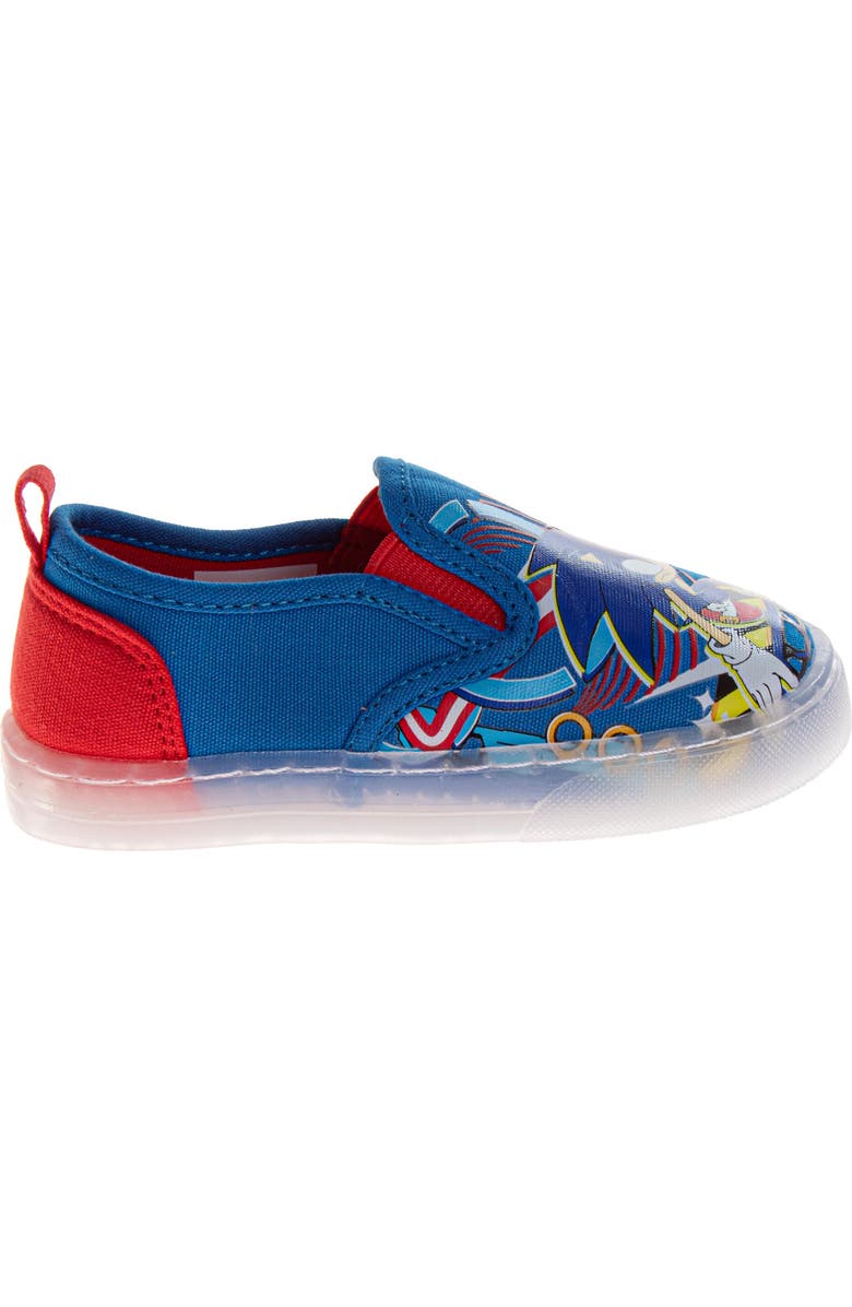 Sonic the Hedgehog Canvas SneakersLittle Kid), Alternate, color, Blue Red