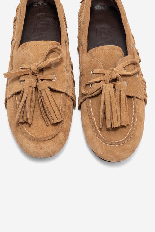 Forever & Always Shoes Fenora Leather Tassel Loafer In Brown