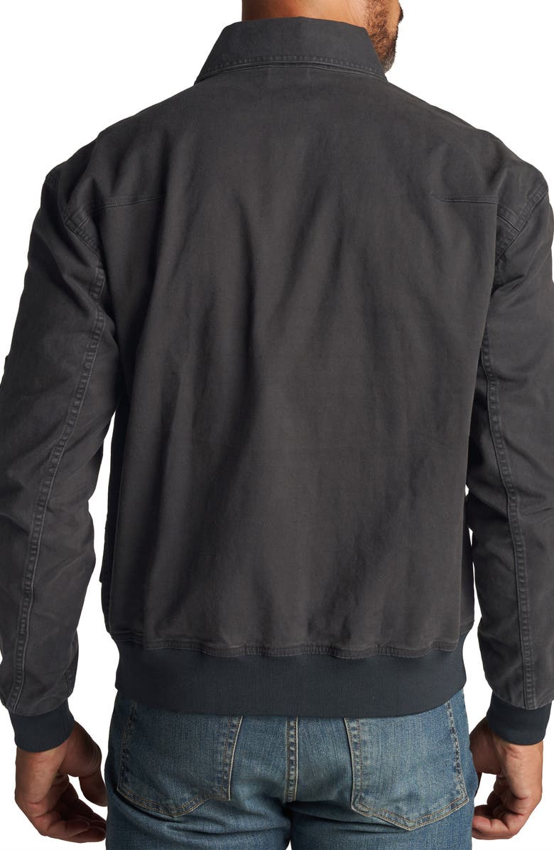 Rowan Dillon Twill Bomber Jacket, Alternate, color, Faded Black