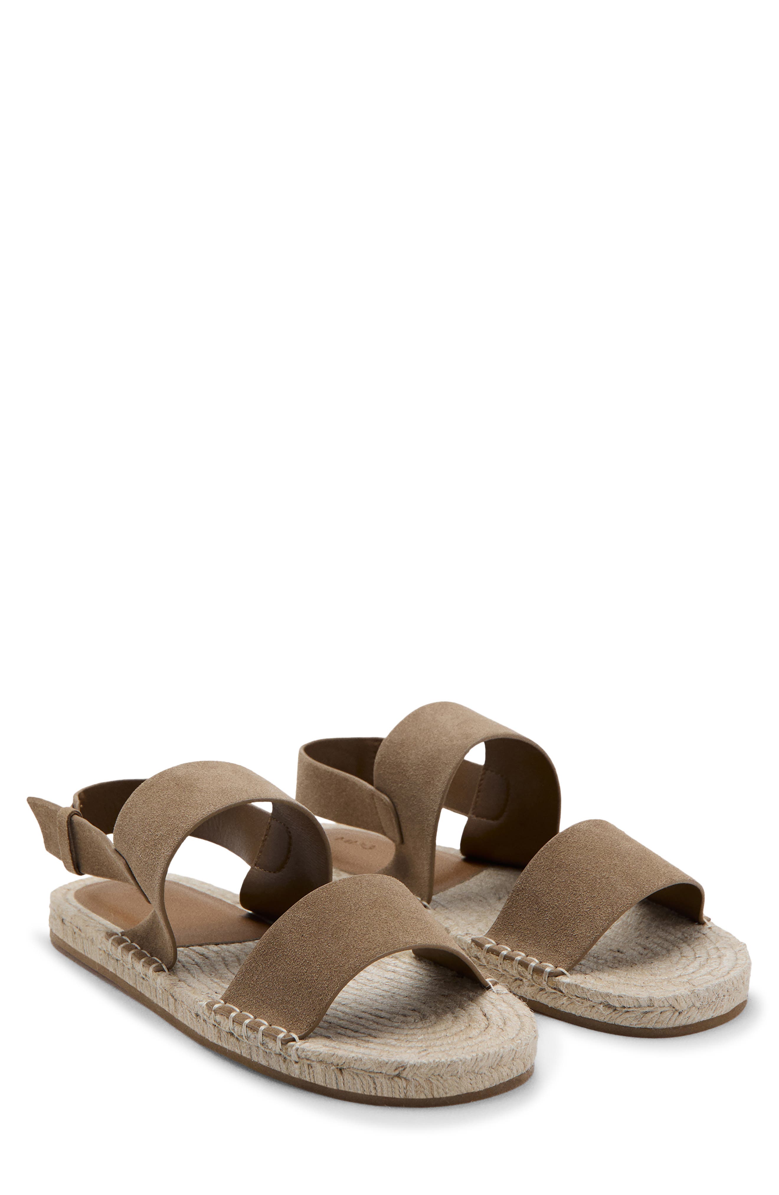 Suede Sandal, Main, color, SAND