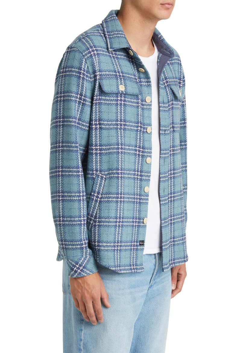 Berkshire Herringbone Check Shirt Jacket, Alternate, color, MOONLIGHT WAVE
