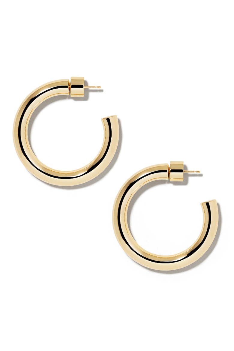 Natasha Mini Hoops, 1-Inch (Nordstrom Exclusive), Main, color, GOLD