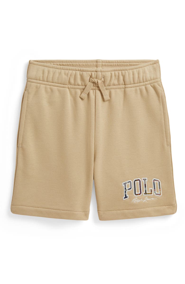 Polo Ralph Lauren Kids' Easy French Terry Shorts, Main, color, Tallow Cream