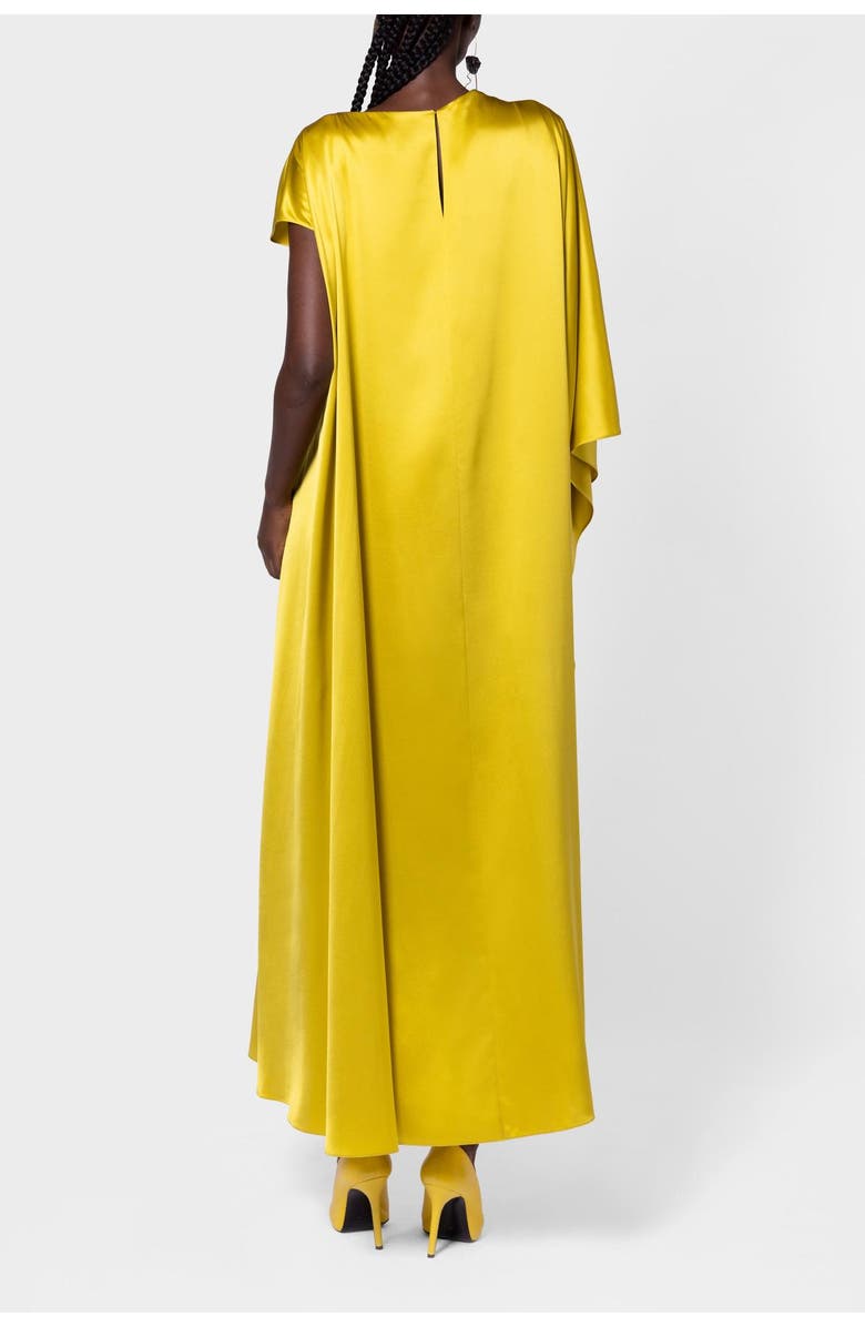 Roksanda Hiba Draped Silk Dress, Alternate, color, Zinnia