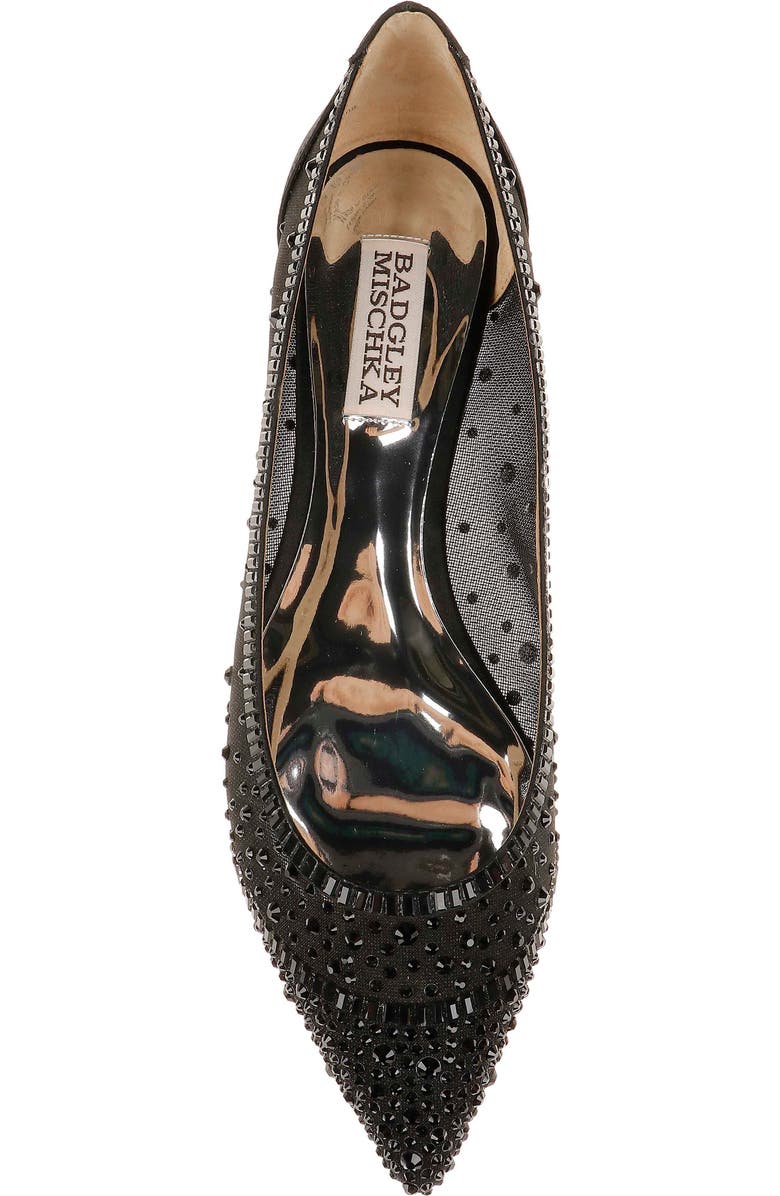 Badgley Mischka Collection Babette Pointed Toe Flat, Alternate, color,