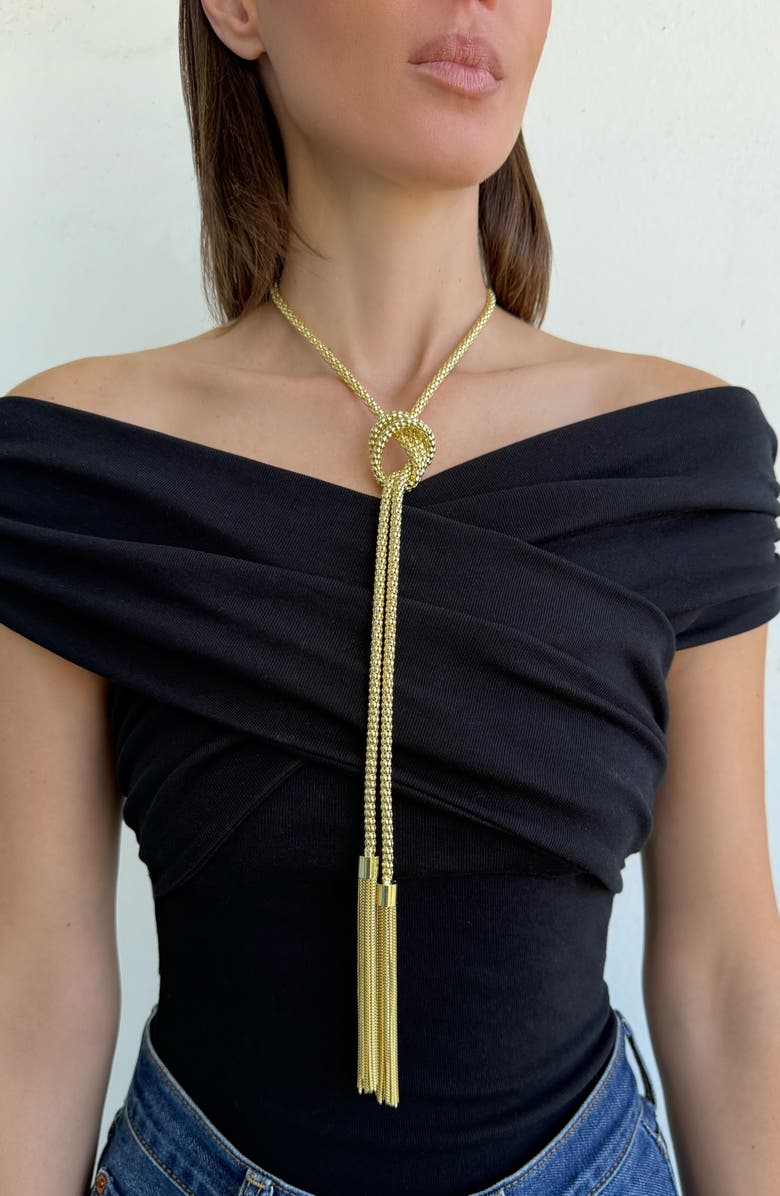 Adornia Tassel Wrap Necklace, Alternate, color,