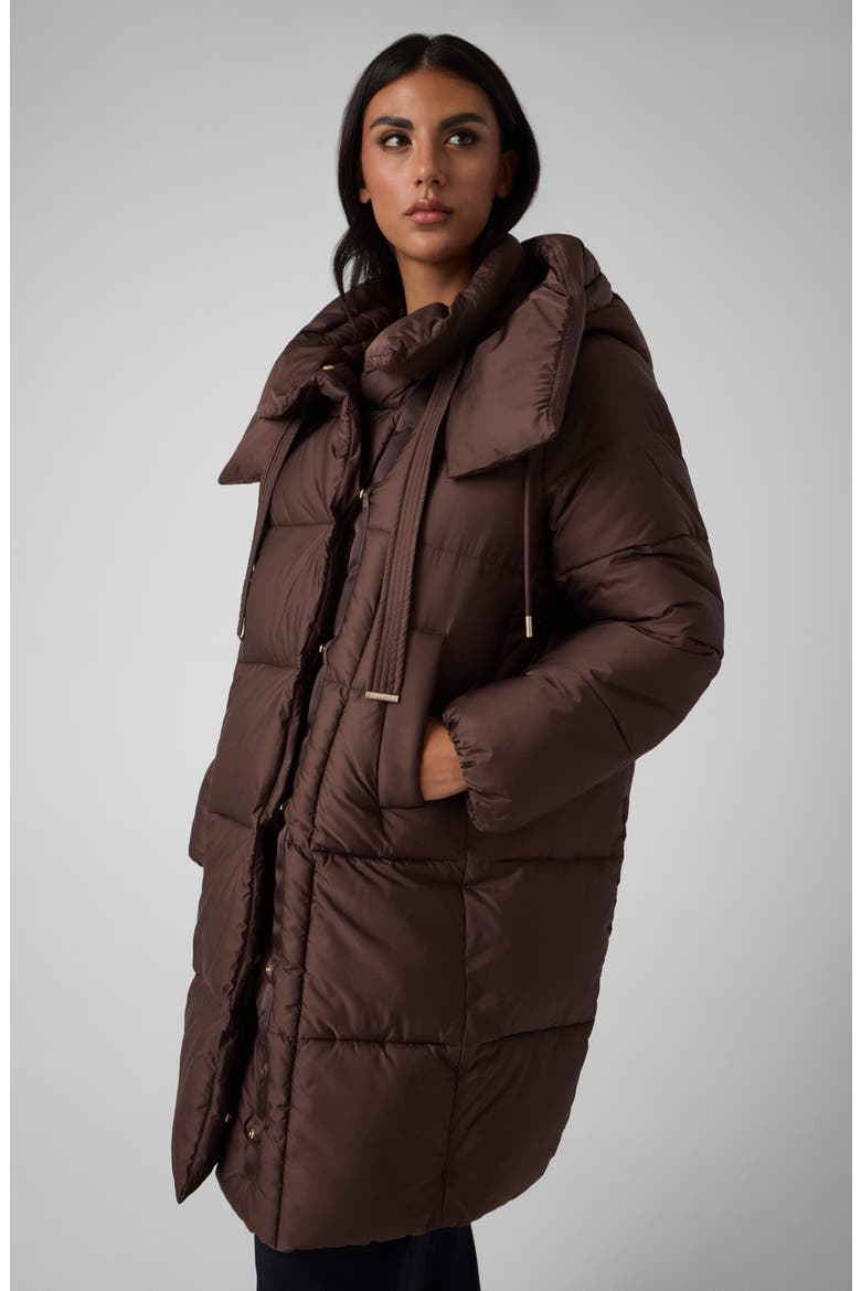 Marika Puffer Coat, Alternate, color, BROWN