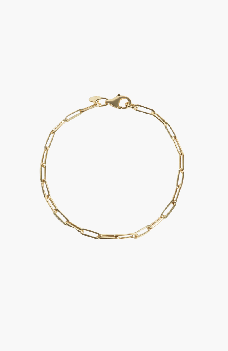 Kinn Paperclip Link Chain Bracelet, Alternate, color, Gold