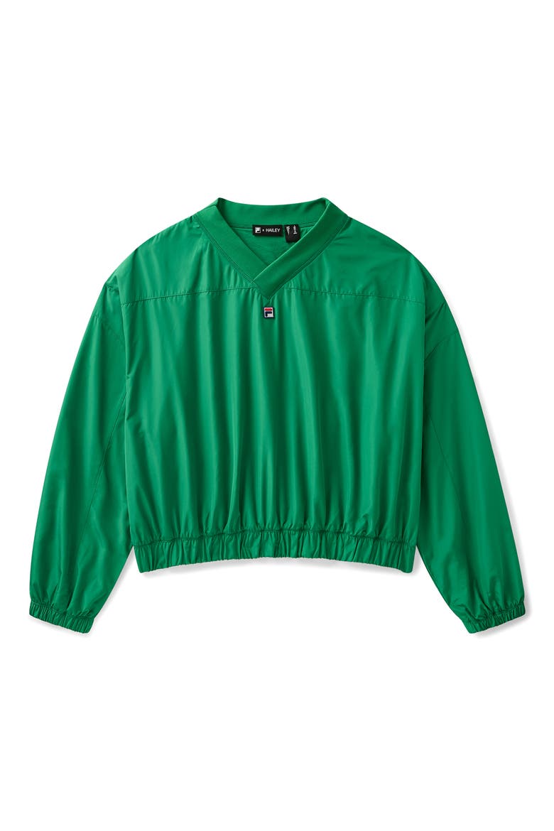x Hailey Windbreaker, Alternate, color, FILA GREEN