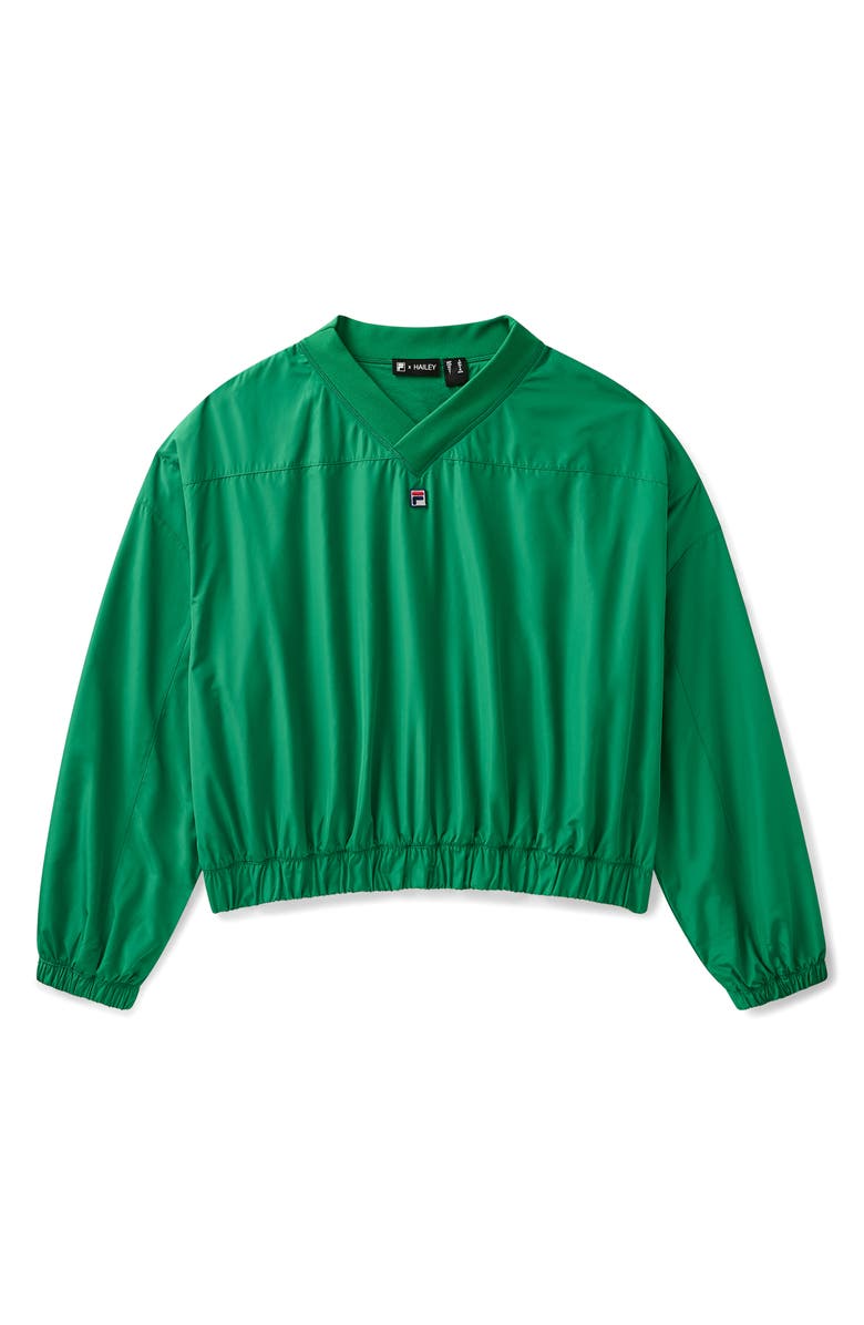 FILA x Hailey Windbreaker, Alternate, color, Fila Green