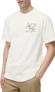 Burberry Feather Print Cotton T-shirt