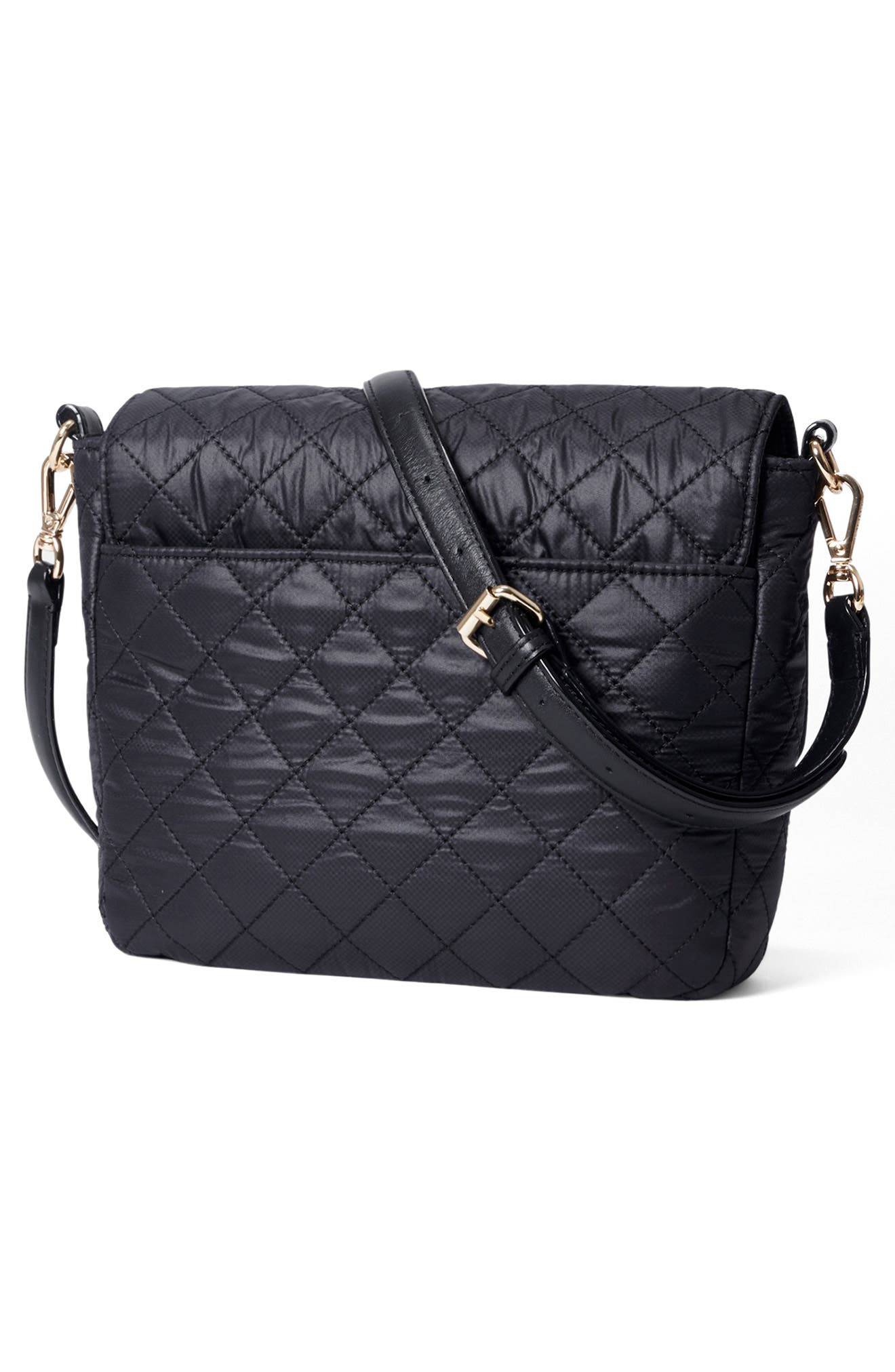 Medium Crosby Lock Crossbody, Alternate, color, BLACK