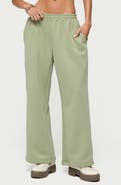 EDIKTED Forever Edikted Cotton Blend Straight Leg Sweatpants