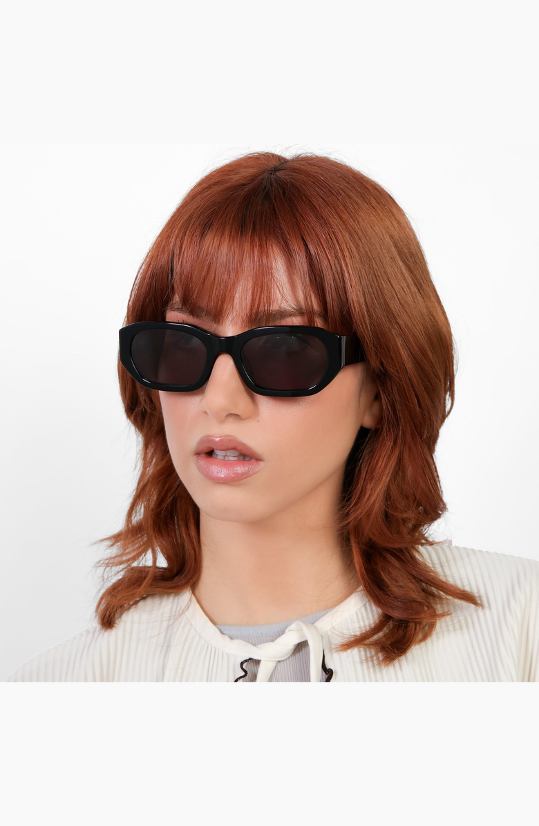 Lyndon Eyewear La Gorce Sunglasses, Alternate, color, Black / Grey