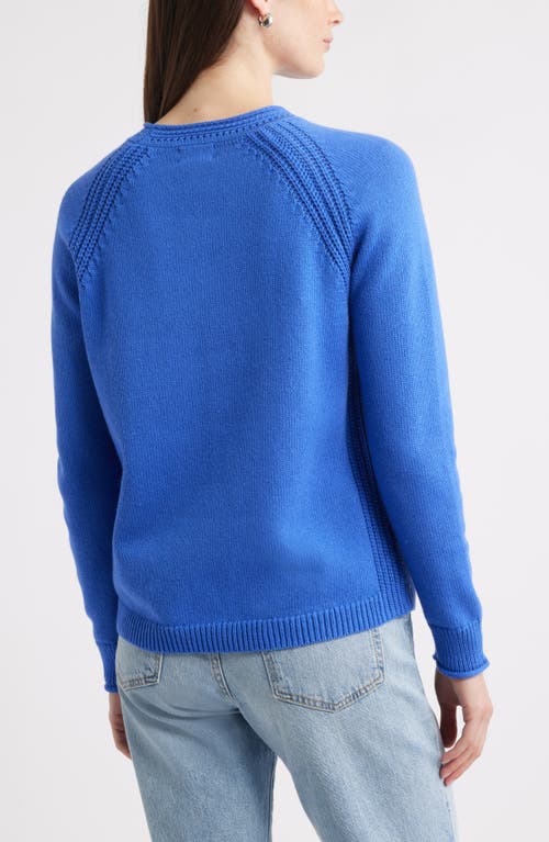 Caslonr Caslon(r) Raglan Sleeve Roll Neck Wool & Cotton Sweater