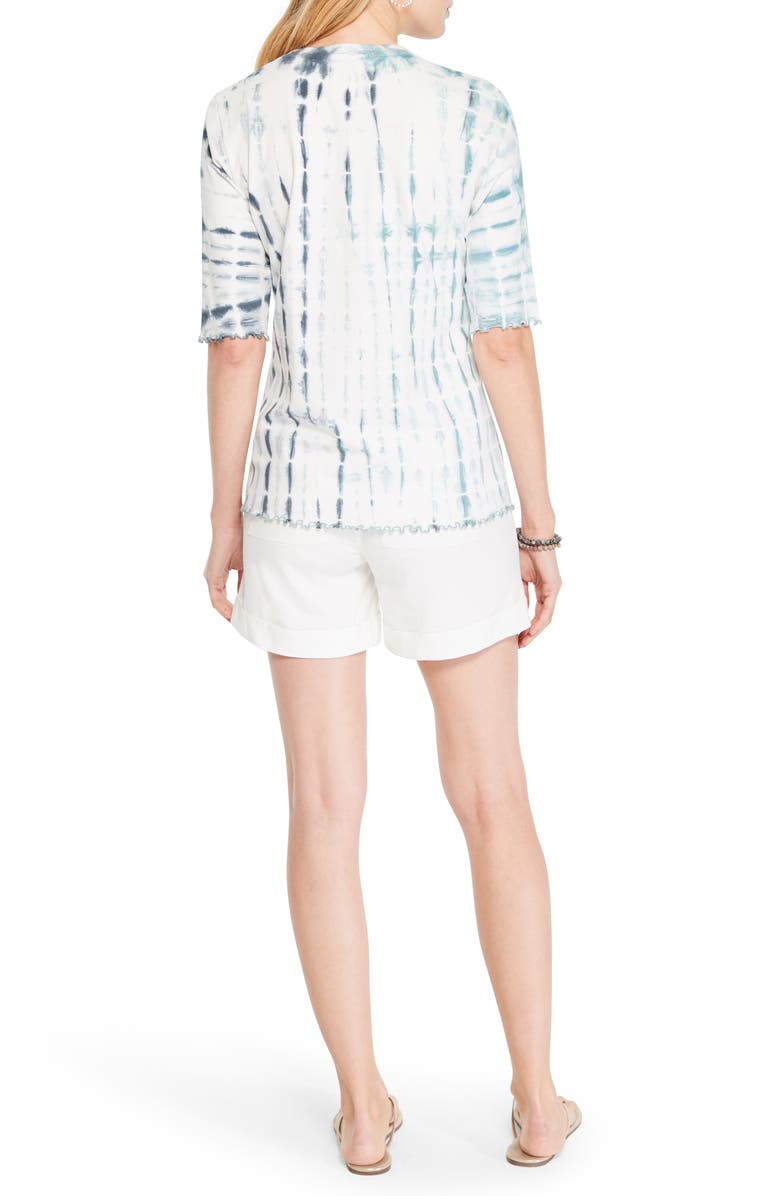 NIC+ZOE Shibori Rain T-Shirt, Alternate, color,