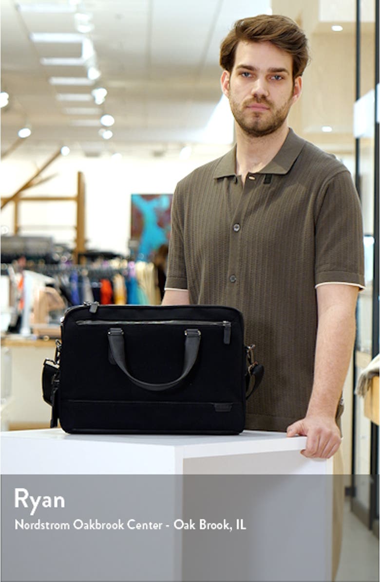 Sycamore Slim Nylon Briefcase, sales video thumbnail