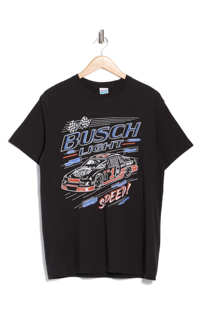 Junk Food Busch Light Graphic T-Shirt, Alternate, color, Black