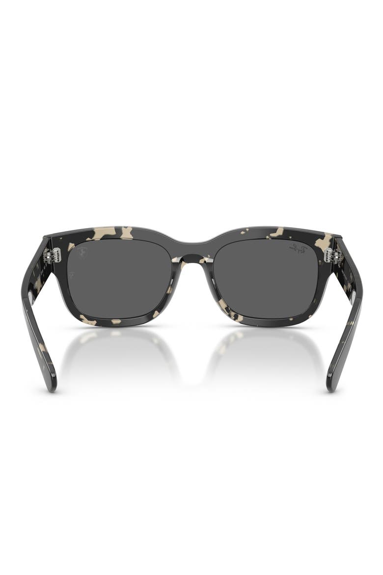53mm Ferrari Square Sunglasses, Alternate, color, HAVANA GREY / DARK GREY