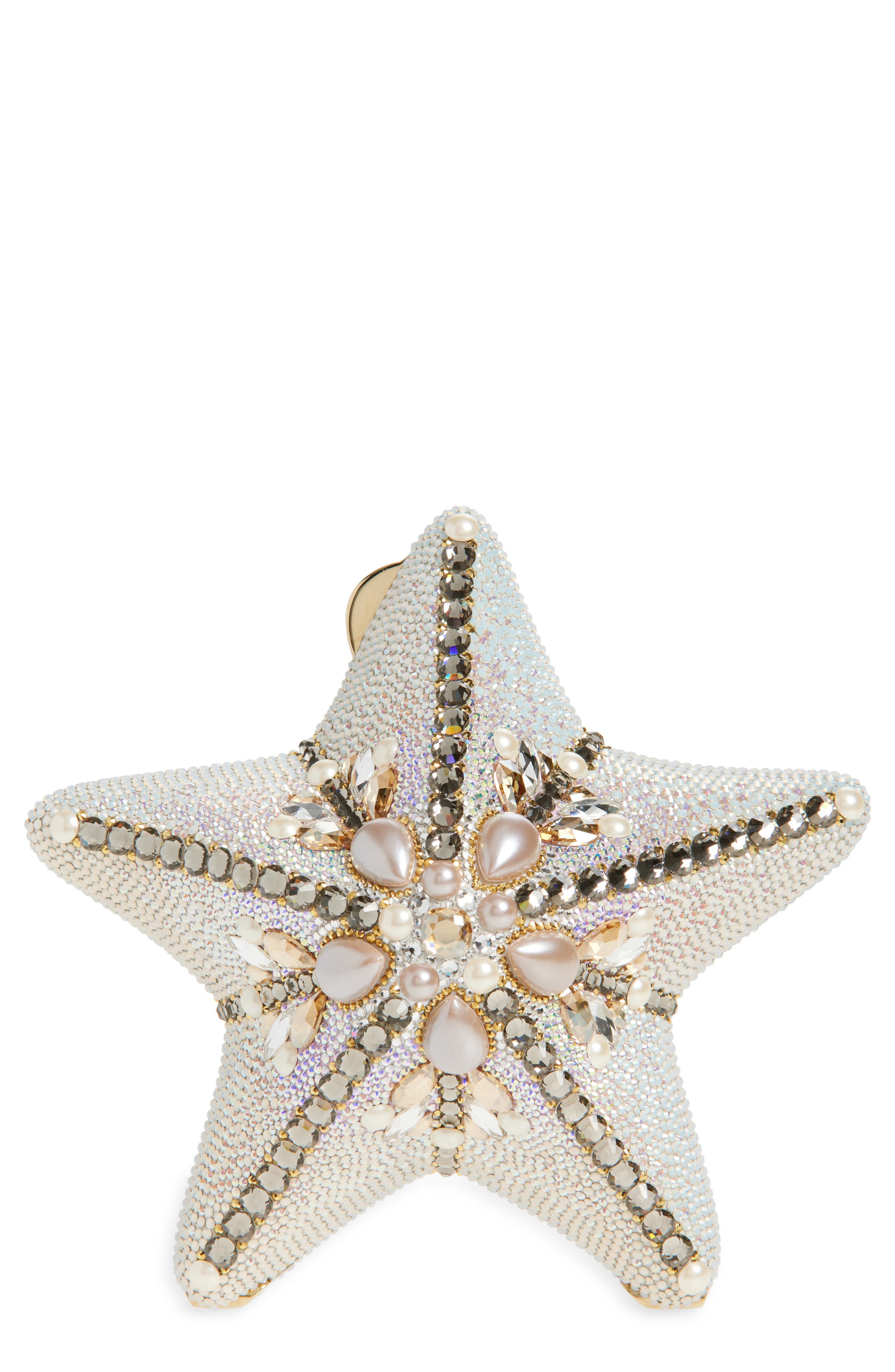 JUDITH LEIBER COUTURE Starfish Astro Clutch, Main, color, 