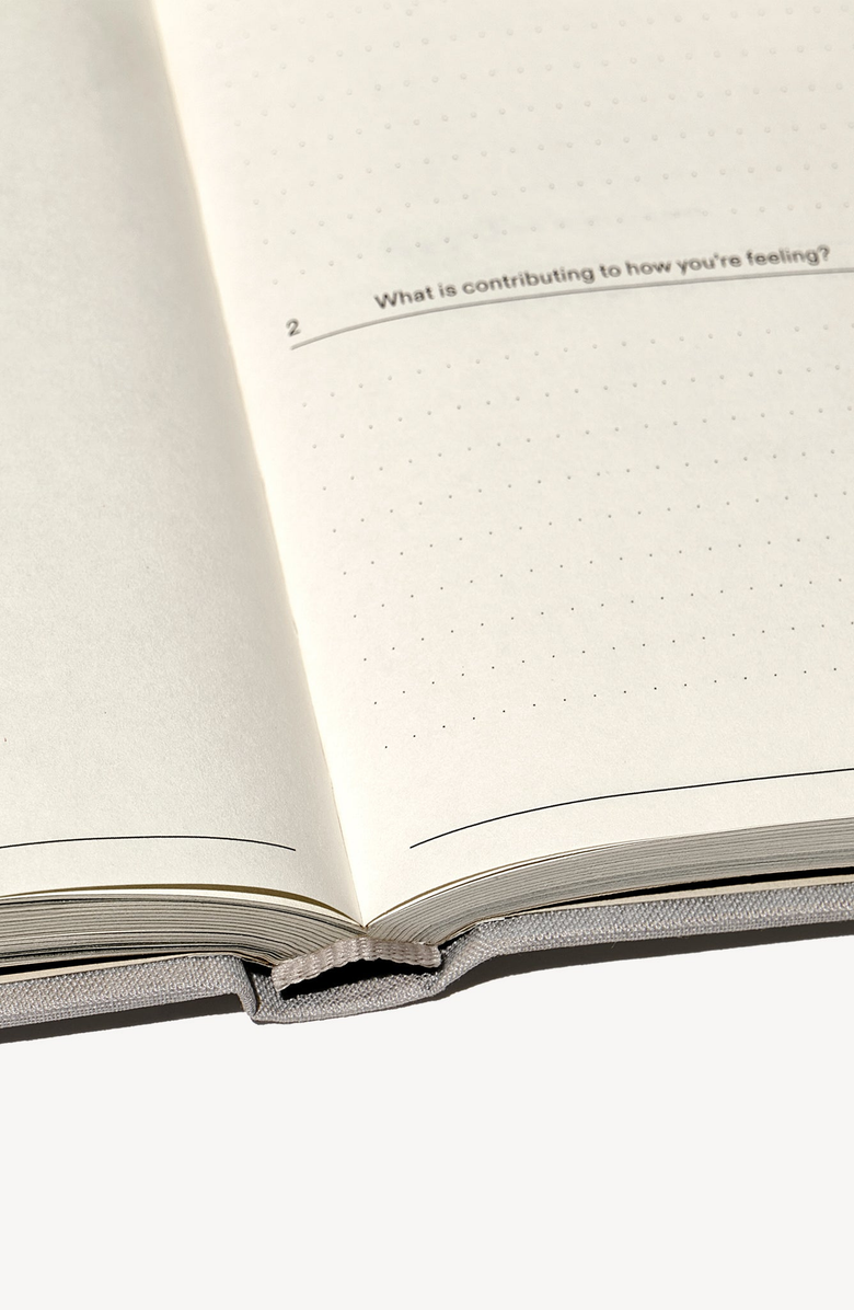 Therapy Notebooks The Therapy Journal Notebook, Alternate, color, Light Gray / Beige