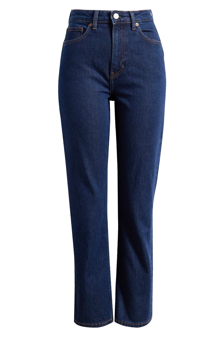 Jax High Waist Straight Leg Jeans, Alternate, color, SENECA