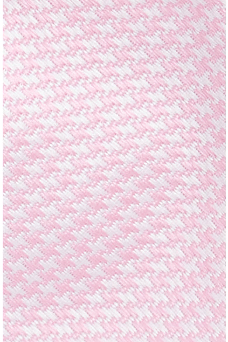 Houndstooth Check Silk Bow Tie, Alternate, color, PINK